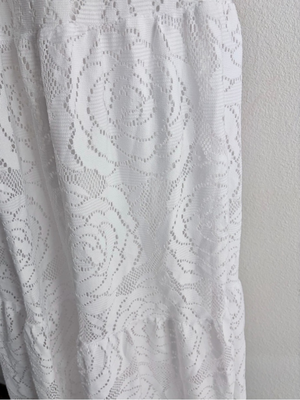 Lilly Pulitzer XS Parigi Maxi Dress White Rose Lace Bridal Engagement V Neck - Picture 13 of 14